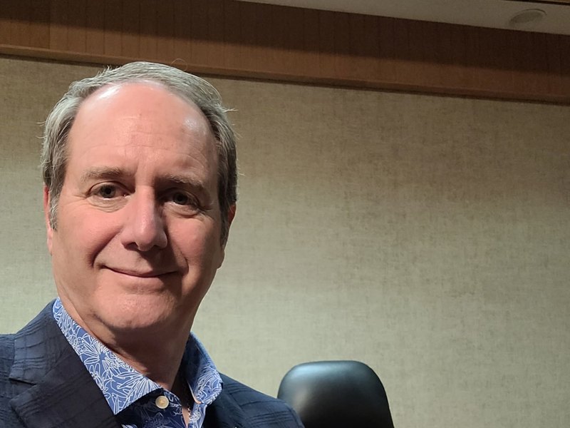 Councillor Luke Stack in Kelowna council chambers