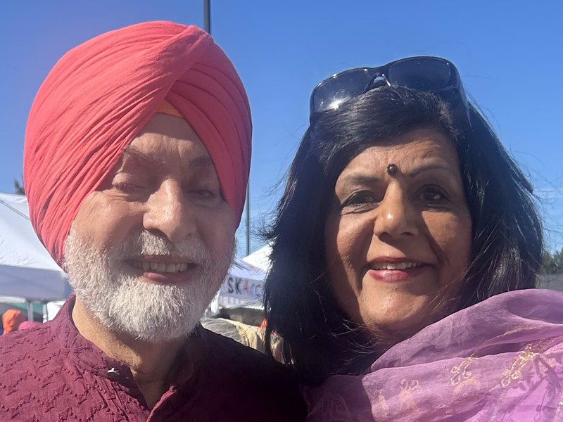 Mohini Singh with Paramjit Singh Patara