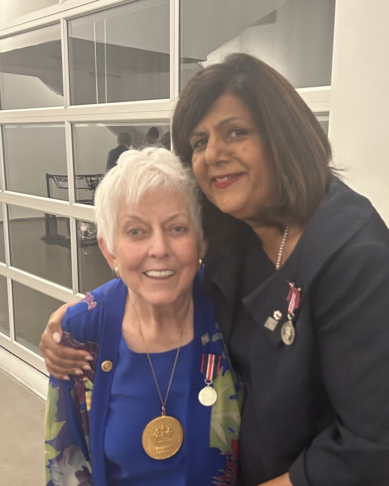 Lois Serwa with Mohini Singh